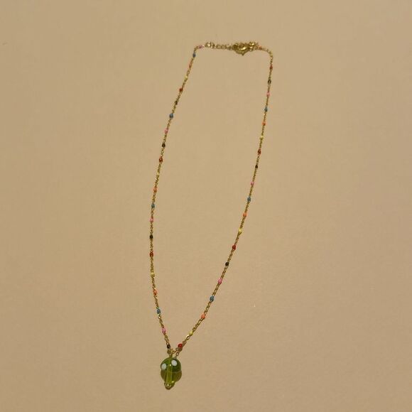 Mushroom Necklace S911 - Picture 3 of 5